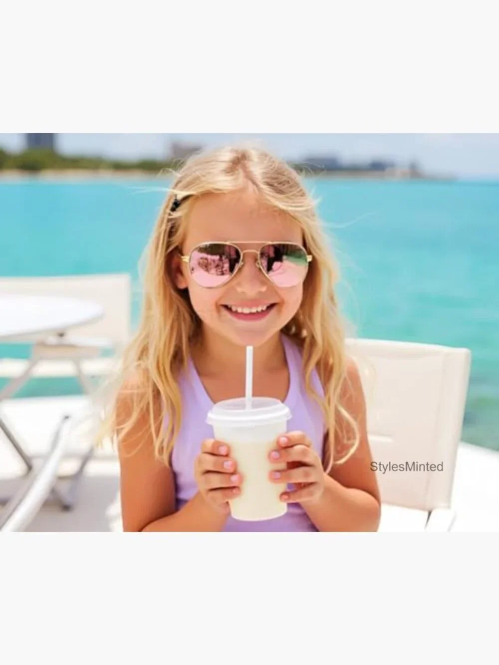 Polarized Kids Aviator Sunglasses UV400 Protection for Girls Boys